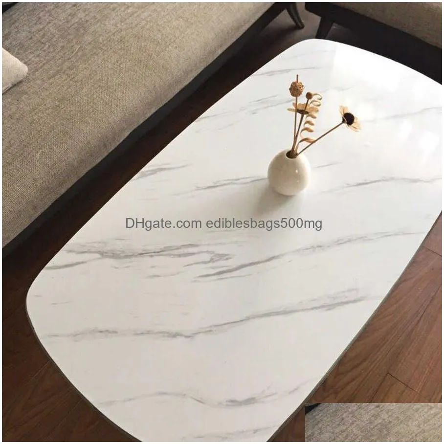  80cm width marble self adhesive wallpaper vinyl wall stickers waterproof contact paper for kitchen decorative film home decor