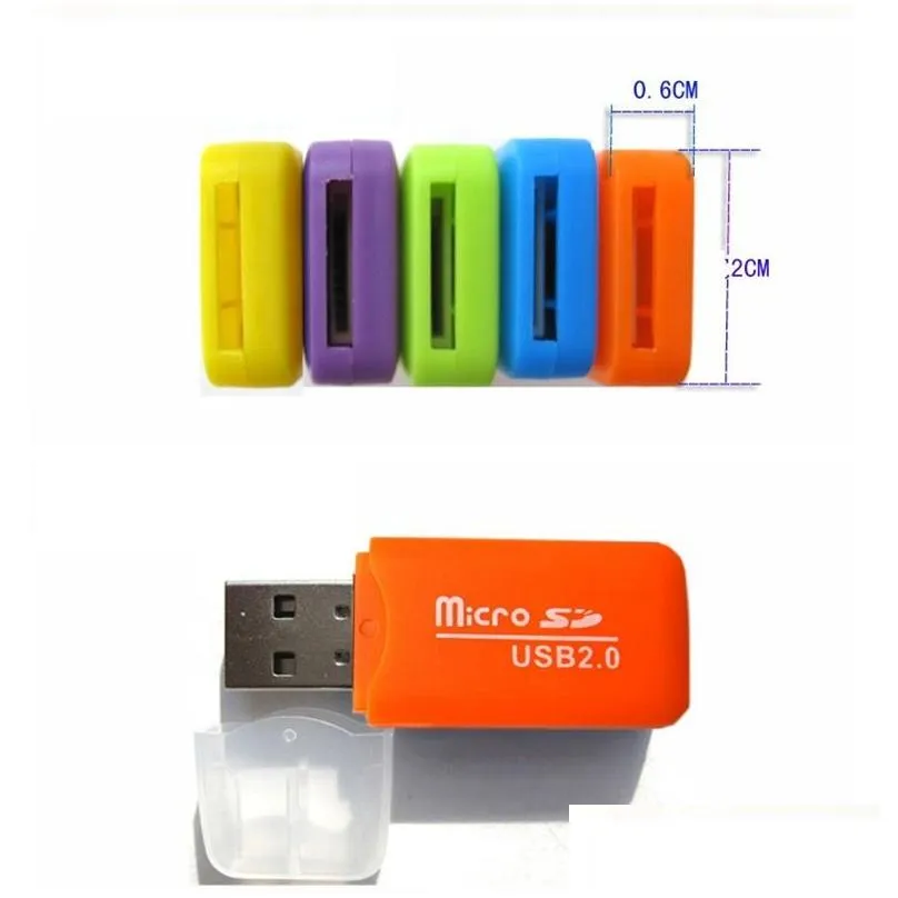 Multipurpose mobile phone memory card reader High Speed USB 20 Micro SD card reader adapter 4gb 8gb 16gb 32gb 64gb TF Card6333129