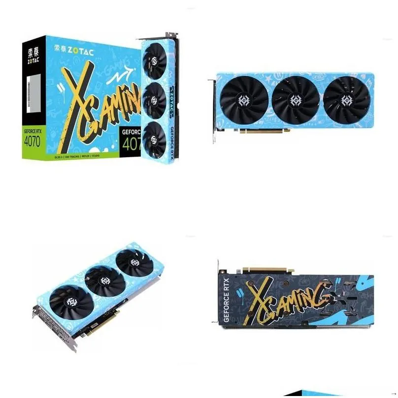 Graphics Cards Zotac Rtx 4070 12Gb X-Gaming 12G Video Rtx4070 Gpu Graphic Card Drop Delivery Computers Networking Computer Components