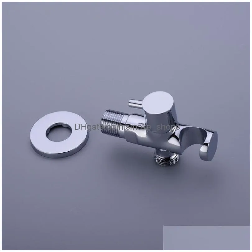 brass wall mounted hand held shower holder shower bracket hose connector wall elbow unit spout water inlet angle valve225d