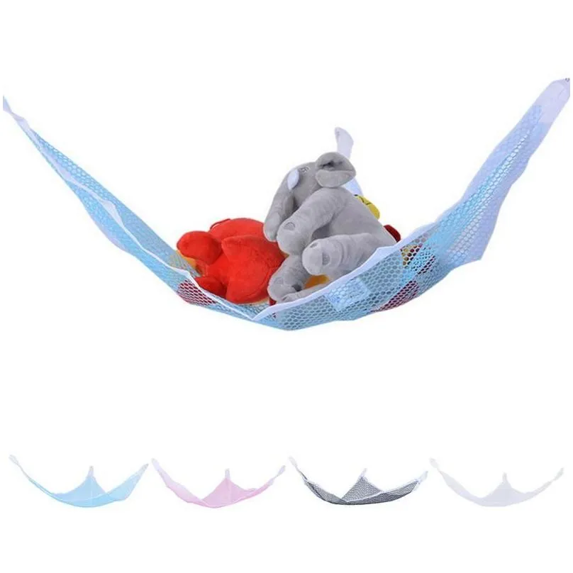 Kids` Toy Storage Hammock Net Large Mesh Organizer Holder Baby Stuffed Animals Creative Hanging Bag Boxes & Bins