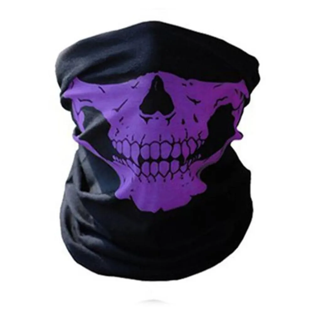 party decoration festival skeleton skull mask neck gaiter outdoor motorcycle bicycle gators warmer ghost half face scarf bandana halloween