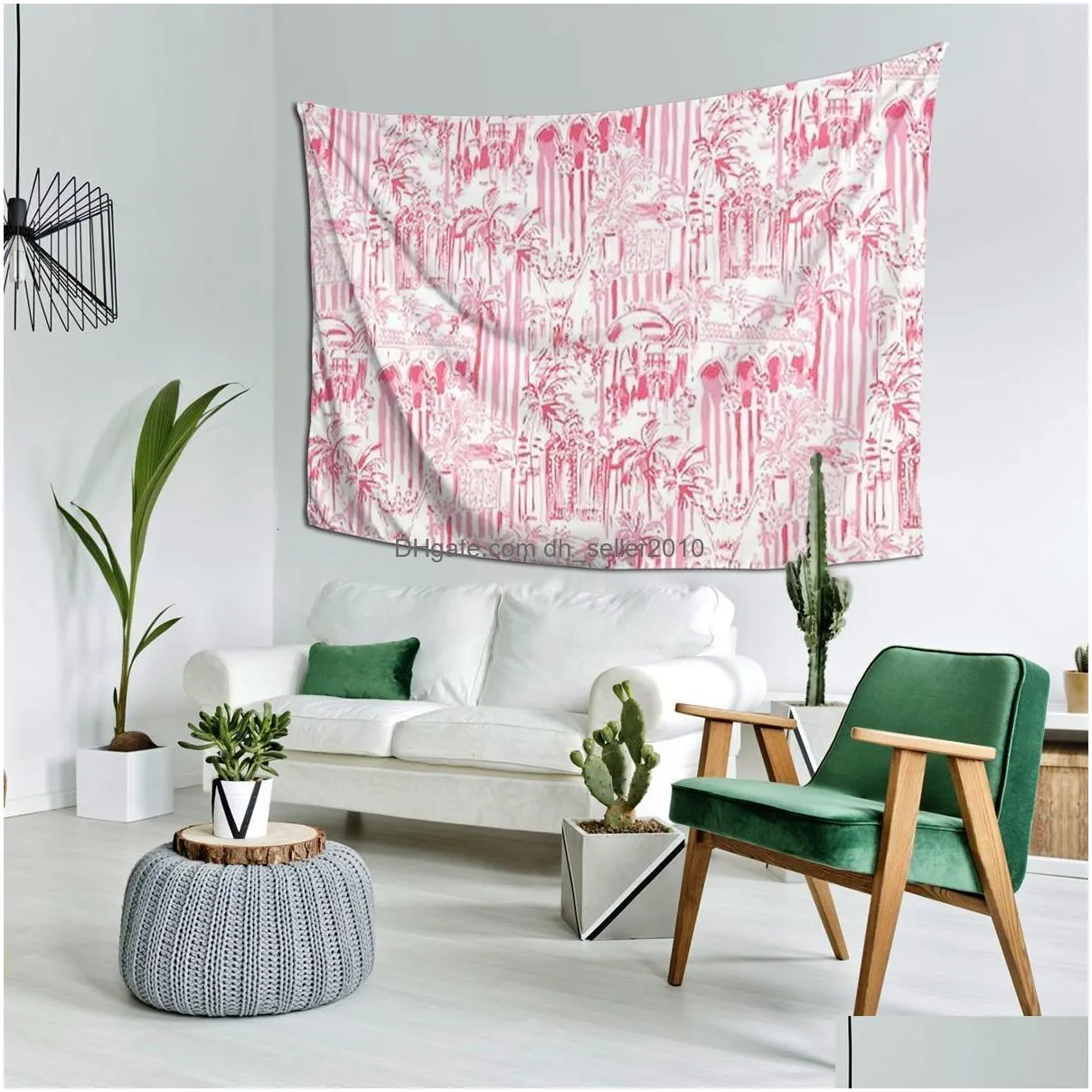 Tapestries Tapestries Preppy Pink Blanket Tapestry Funny Wall Hanging Aesthetic Home Decor For Living Room Bedroom Dorm 230926 Drop De Dhbgs