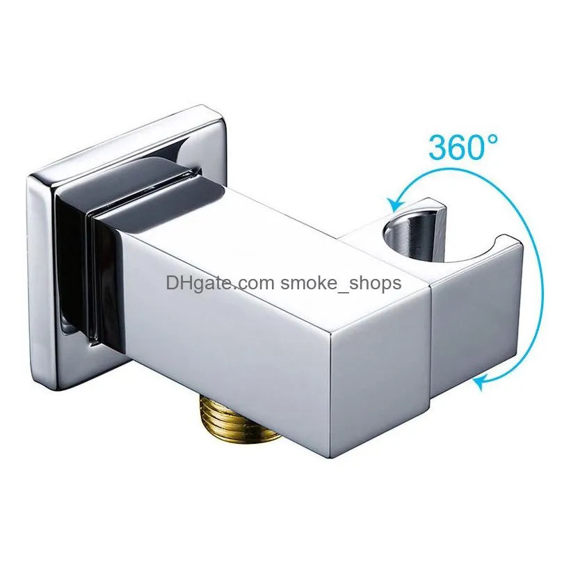 brass wall mounted hand held shower holder shower bracket hose connector wall elbow unit spout water inlet angle valve225d