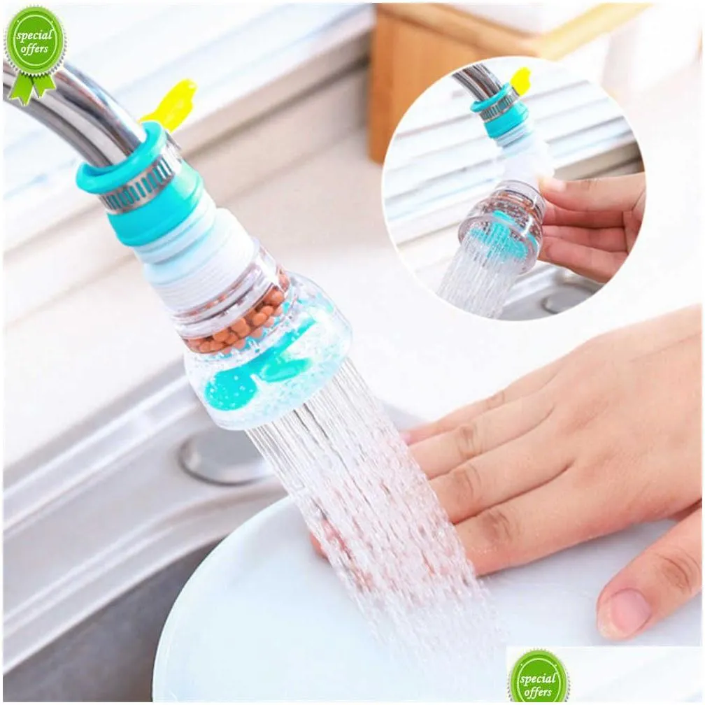 Baking & Pastry Tools New 360 Degree Rotating Telescopic Nozzle Filter Splash-Proof Faucet Shower Joint Kitchen Tool Accessories Drop Dhzhw