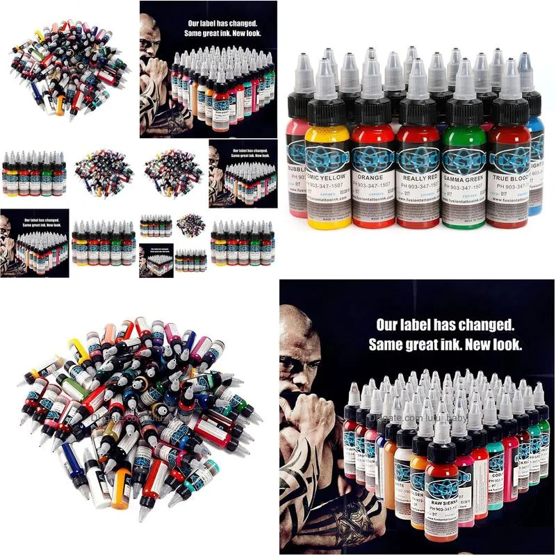 tattoo ink set 60 complete colors pigment kit 1oz 30ml tattoo supply for tattoo kit