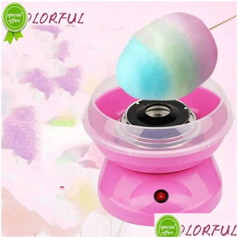 Baking & Pastry Tools New Electric Diy Sweet Cotton Candy Maker Portable Sugar Floss Hine Girl Boy Gift Childrens Day Marshmallow Drop Dhlam