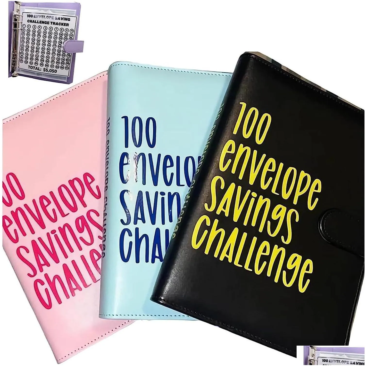 Storage Holders Racks 100 Envelope Challenge Binder Easy and Fun Way to Save Savings Challenges Budget with Cash Envelopes 230810