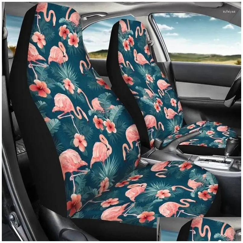 Car Seat Covers Flamingo Cover Set Bench Front Back