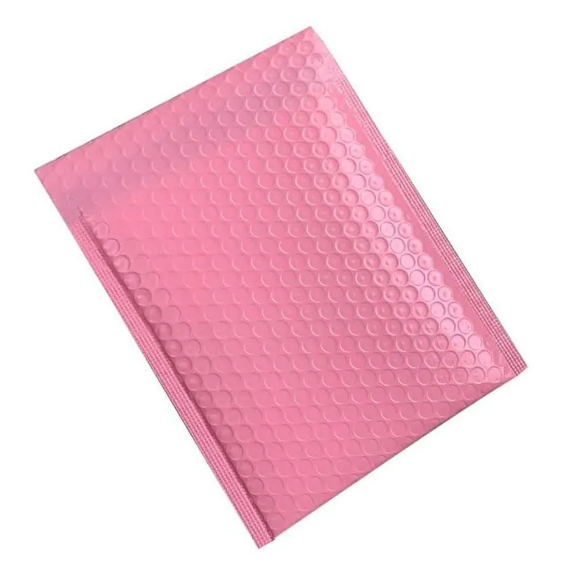 Packing Bags Wholesale Packaging Bags 50Pcs Bubble Mailers Padded Envelopes For Business K Bag 13X18Cm Pink Drop Delivery Office Schoo Dh0Rq