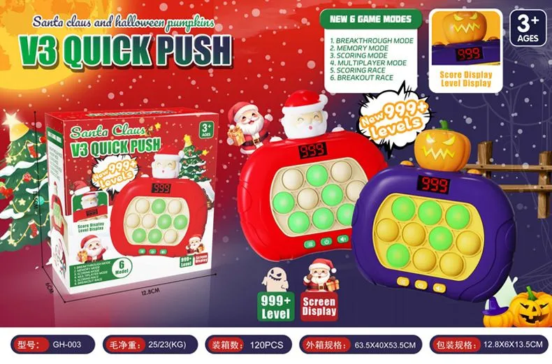 Console De Jeu électronique Fidget – 4 Modes (score, Mémoire, Poursuite, Collision) Et 999 Niveaux, Violet, 3 Piles AAA