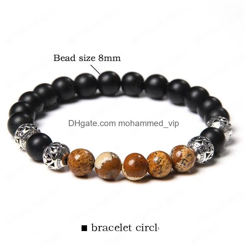 natural beads round ball charm bracelets tiger eye stone bracelet male classic jewelry