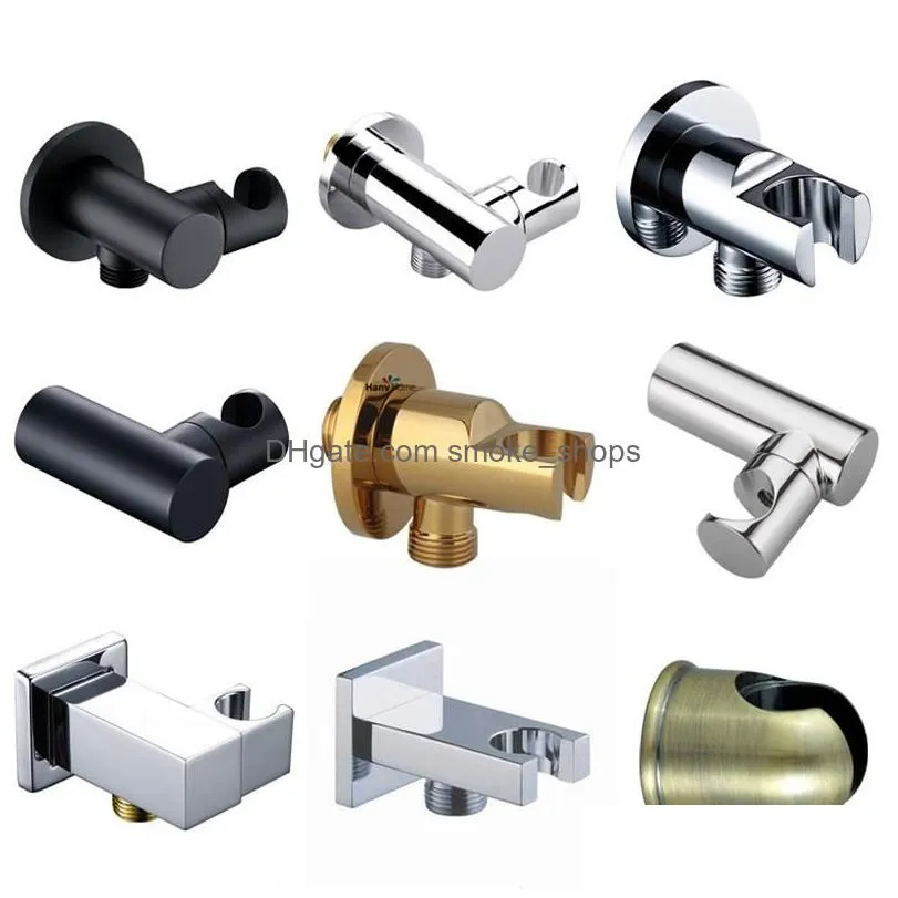 brass wall mounted hand held shower holder shower bracket hose connector wall elbow unit spout water inlet angle valve225d