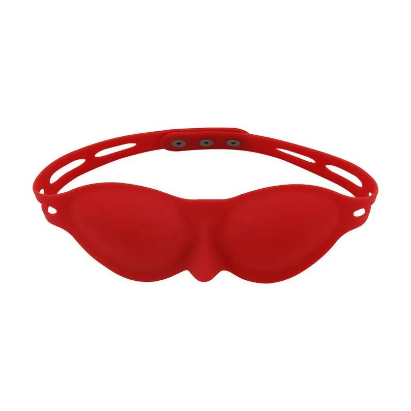 silicone blindfold soft eye masquerade role play erotic eye mask flirt slave restraints toys for couples bdsm bondage 220622