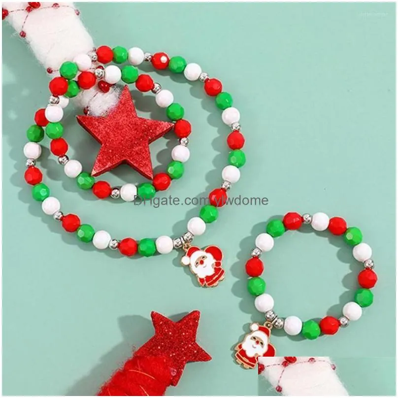 Jewelry Pendant Necklaces Makersland Fashion Necklaces/Bracelets Sets For Kids Christmas Gift Children Jewelry Set Trendy Drop Deliver Dhw8J