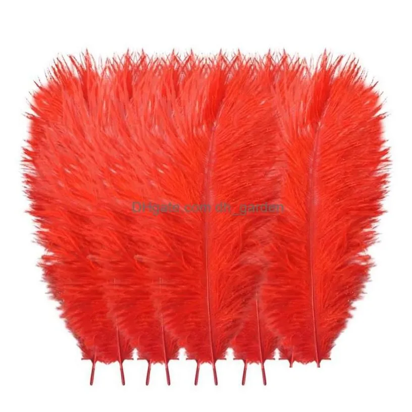 party decoration party decoration 10pcs/lot natural mticolor ostrich feathers wedding home diy floating plumes table centerpiece craft