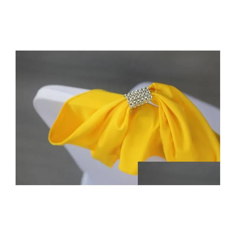 31 Colors Spandex Wedding Chair Cover Sash Bands Wedding Party Birthday Chair buckle Sash Decoration