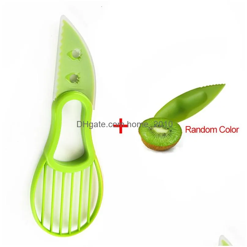 fruit vegetable tools 3 in 1 avocado slicer shea corer butter fruit peeler cutter pulp separator plastic knife kitchen vegetable tools kitchen gadgets