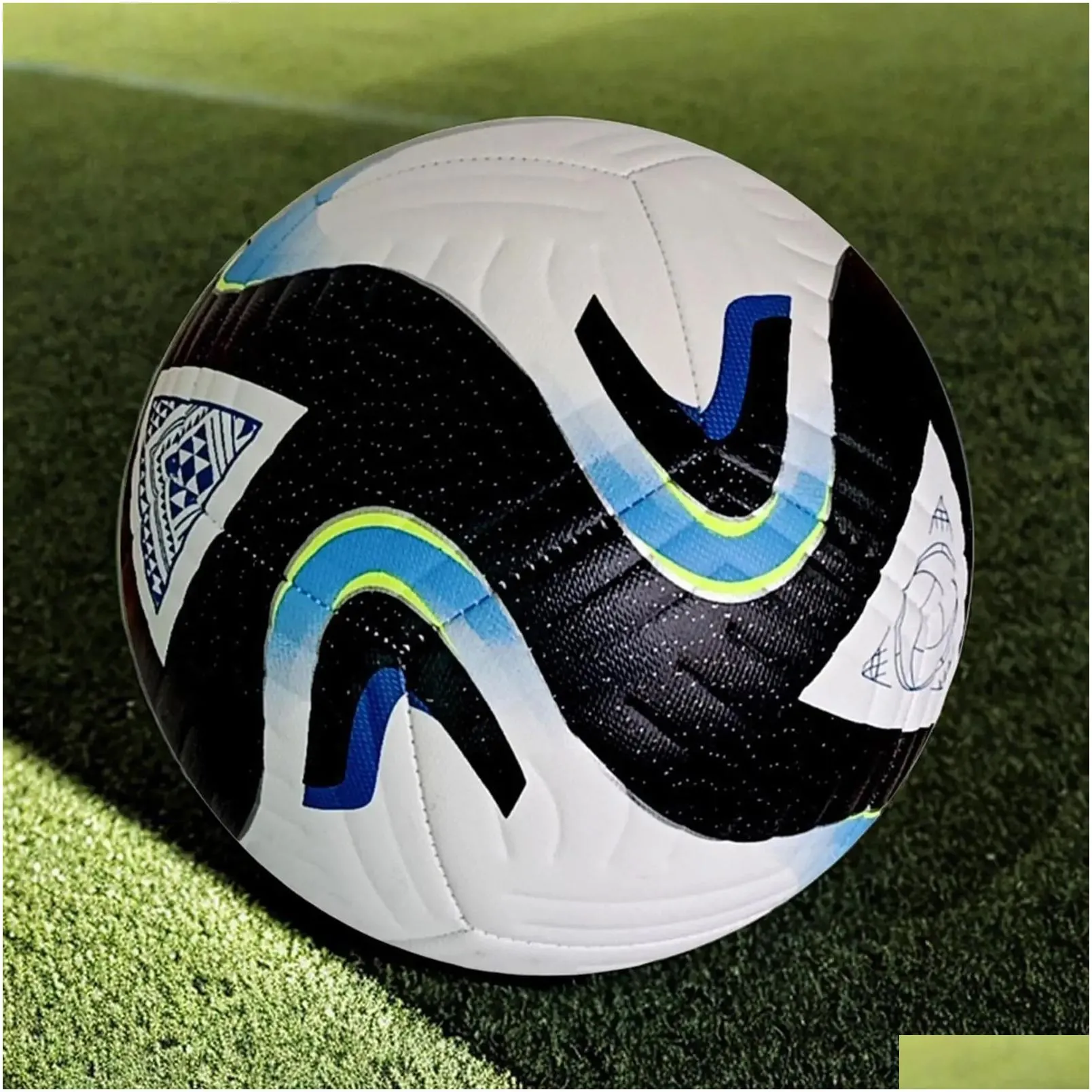Balls Balls Soccer Ball Size 5 Seamless Stitching Football Leather Official Match 231030 Drop Delivery Sports Outdoors Athletic Outdoo Otjl9