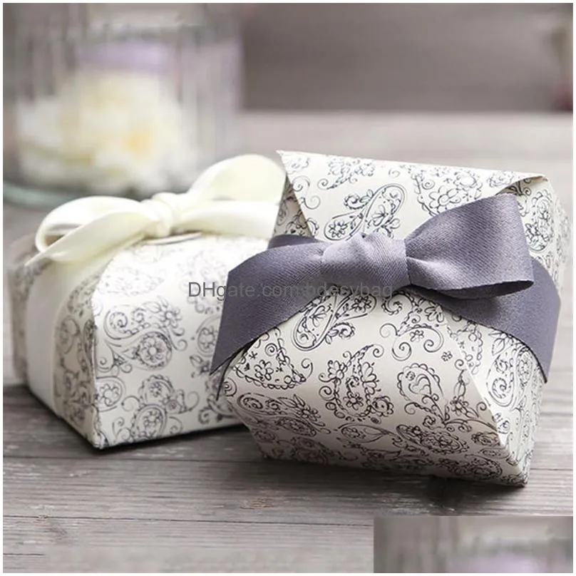 favor candy box bag new craft paper shape wedding favor gift boxes pie party box bags eco friendly kraft ct0113