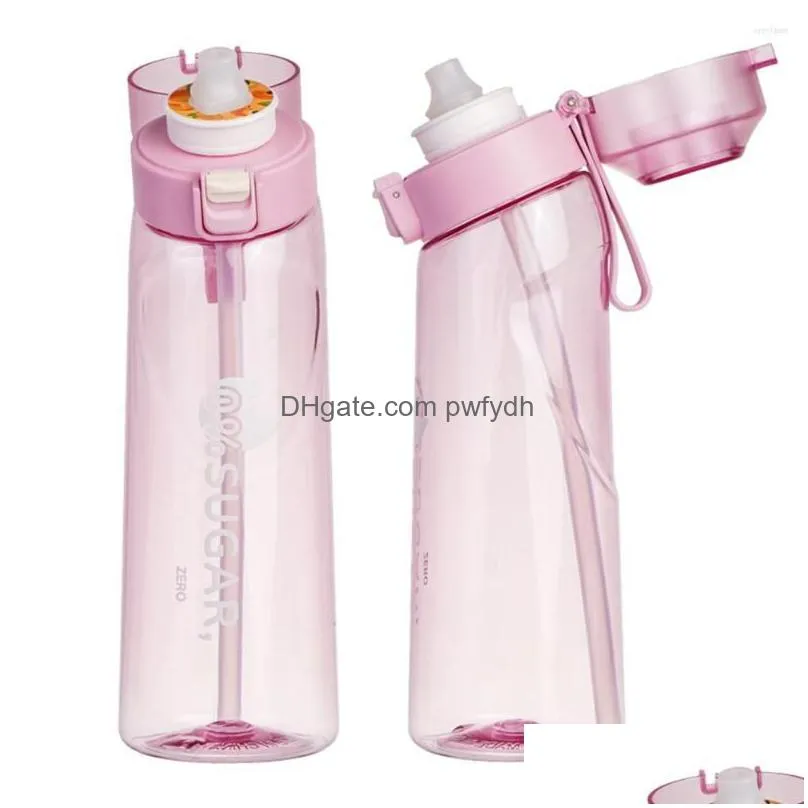 water bottles 650ml bottle with straw flavored outdoor sport drinking scent up cups a taste pods 0 sugar flavour