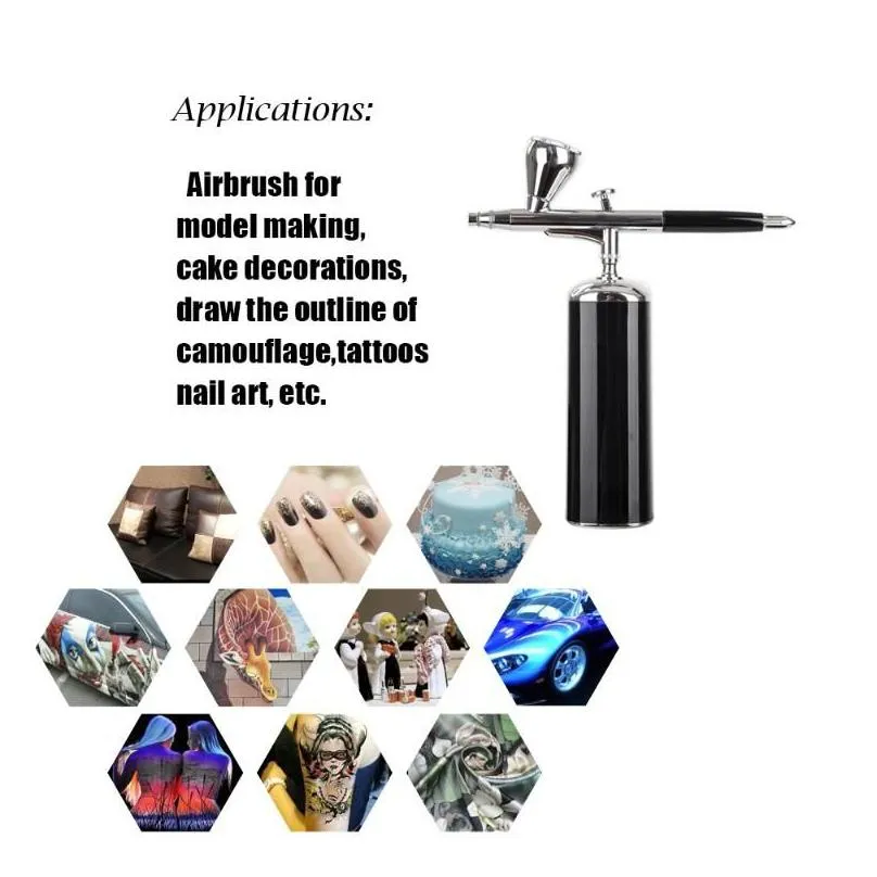 Professional Spray Guns Integrated Mini Cordless Airbrush Barber Makeup Kit Machine System Air Brush Compressor With Trigger Gun