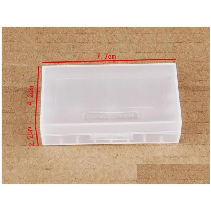 creative light packing boxes safety holder case plastic durable storage containers transparent battery box 0 5ym