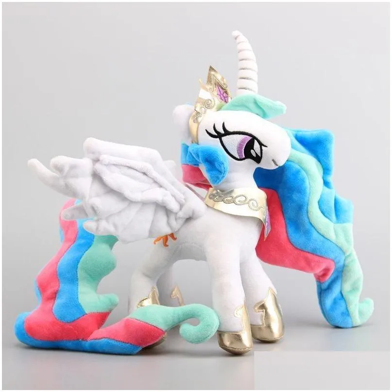 anime cartoon 8 style to choose deluxe horse nightmare luna moon plush soft toy stuffed dolls girls birthday gift 38 cm 220425