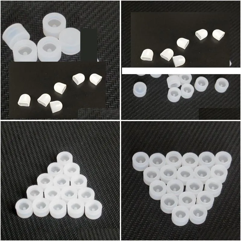 Other Packing & Shipping Materials Wholesale Sile Drip Tip Soft Dust Cap Disposable Rubber Er Moutiece Caps For Flat Mouth Cartridge B Ot7Ia