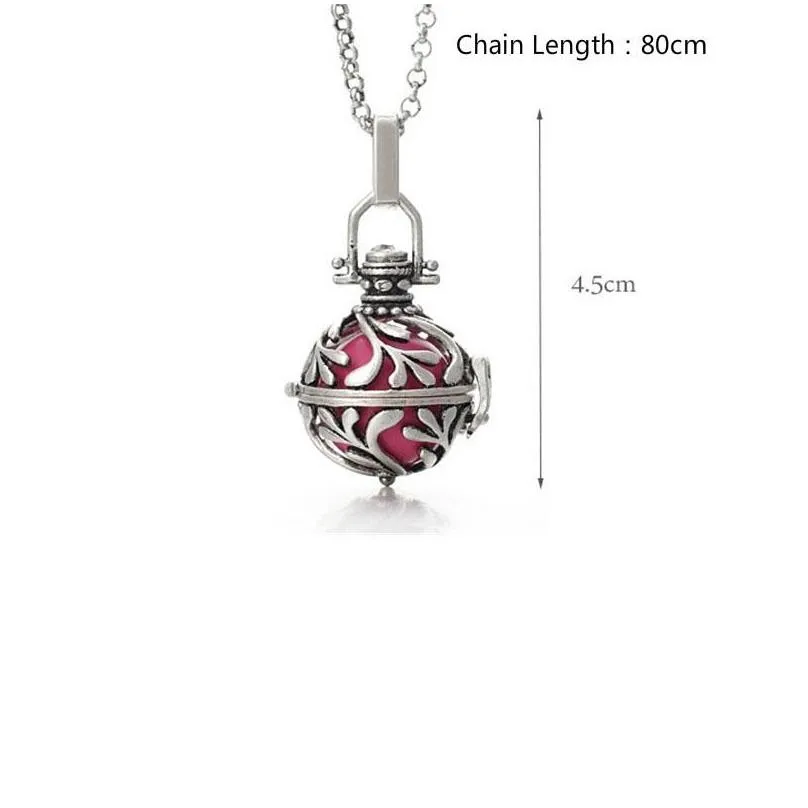 Pendant Necklaces Aromatherapy Diffuser Locket Necklace Hollow Out  Oils Pendant Necklaces For Women Girls Fashion Jewelry Dr Dhdko