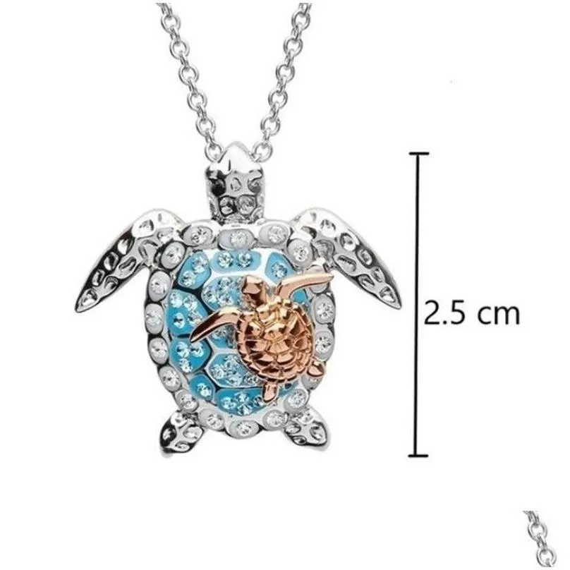 fashion cute beach turtle necklace earrings ring jewelry set women banquet accessories valentines day romantic gifts
