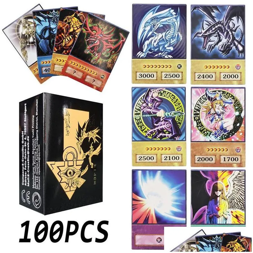 72pcs yu gi oh japanese anime 72 different english card wing dragon  soldier sky dragon flash card kids toy gift 220725