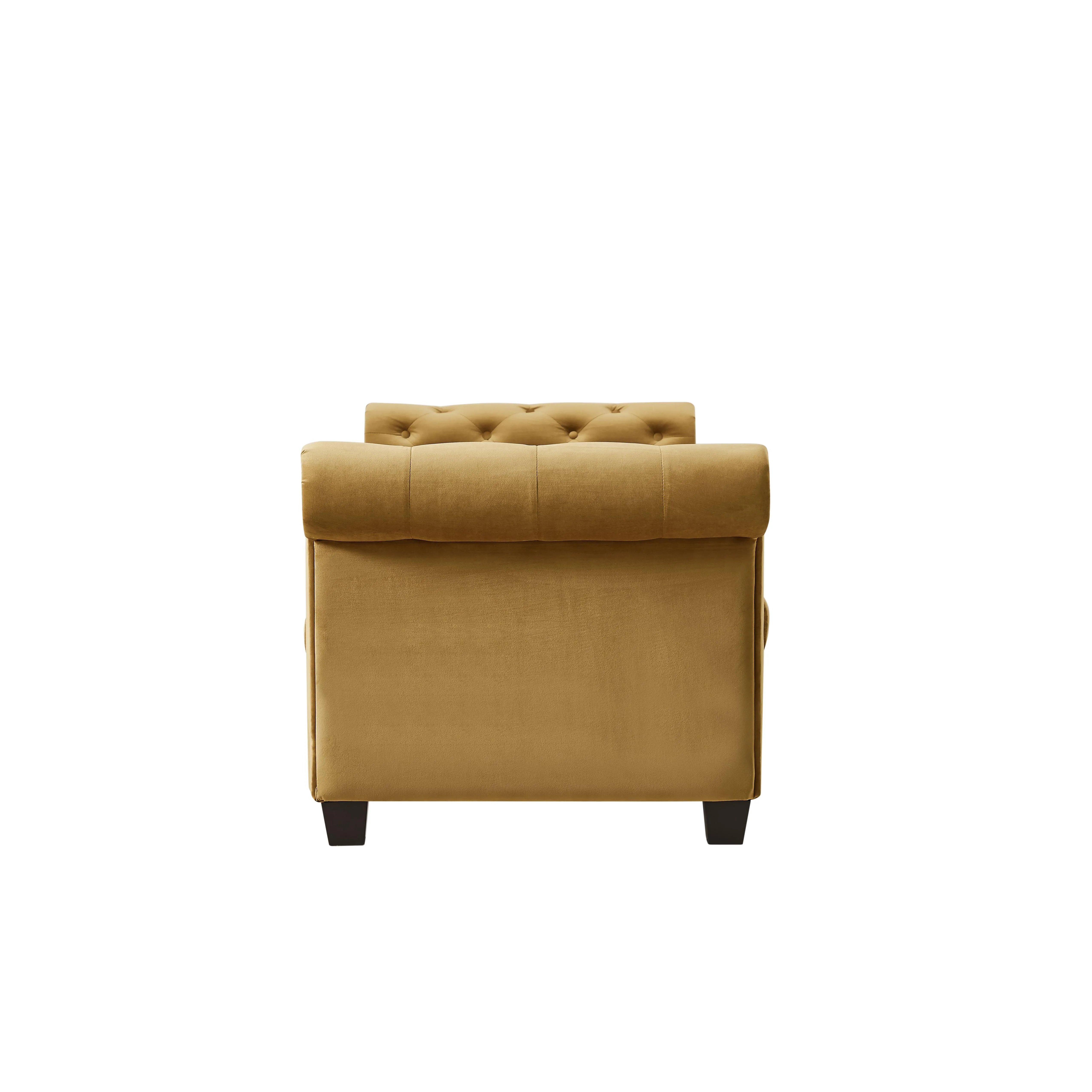 Rectangular Large Sofa Stool,Brown