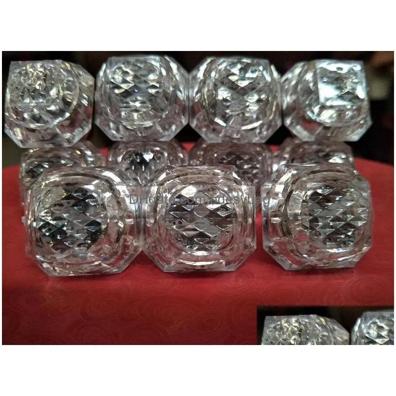 party wedding birthday led diamond soft light flash ring props lightup toy plastic led fingerrings f20171840