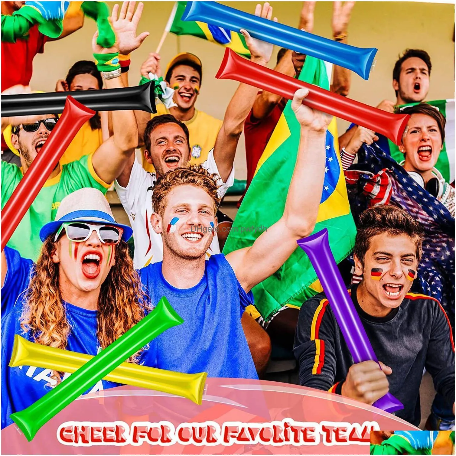 dog toys chews 40pcs thunder sticks team spirit boom sticks cheering stick plastic cheerleading clapper inflatable noise makers for sport party