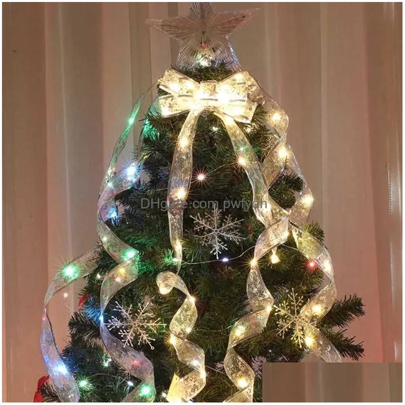 christmas decorations christmas led ribbon fairy lights christmas tree decoration christmas party home decoration string lights navidad year gift