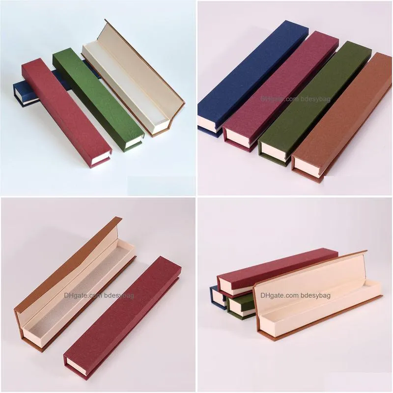 23x4x2.2cm 4 color luxury accessory packing box paper tube packaging cardboard incense tube give box lx5460