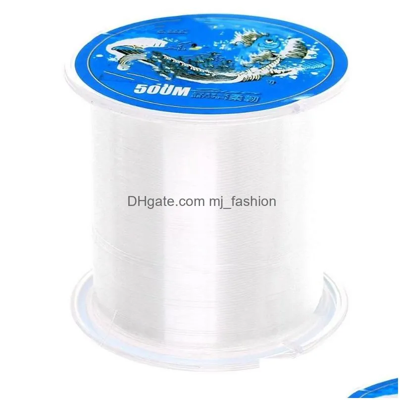 Braid Line Nylon Fishing Line Wear-Resistant Non-Elastic Suitable For Freshwater And Handicraft Accessories Drop Delivery Sports Outdo Dhon7