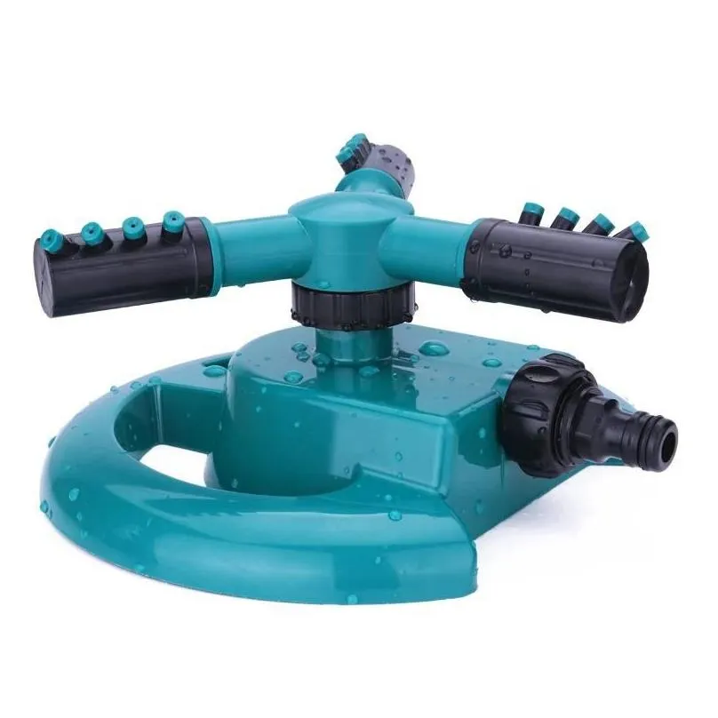 Watering Equipments Garden Automatic Grass Lawn 360 Degree Three Arm Water Sprayer Rotating Nozzle System Supplies