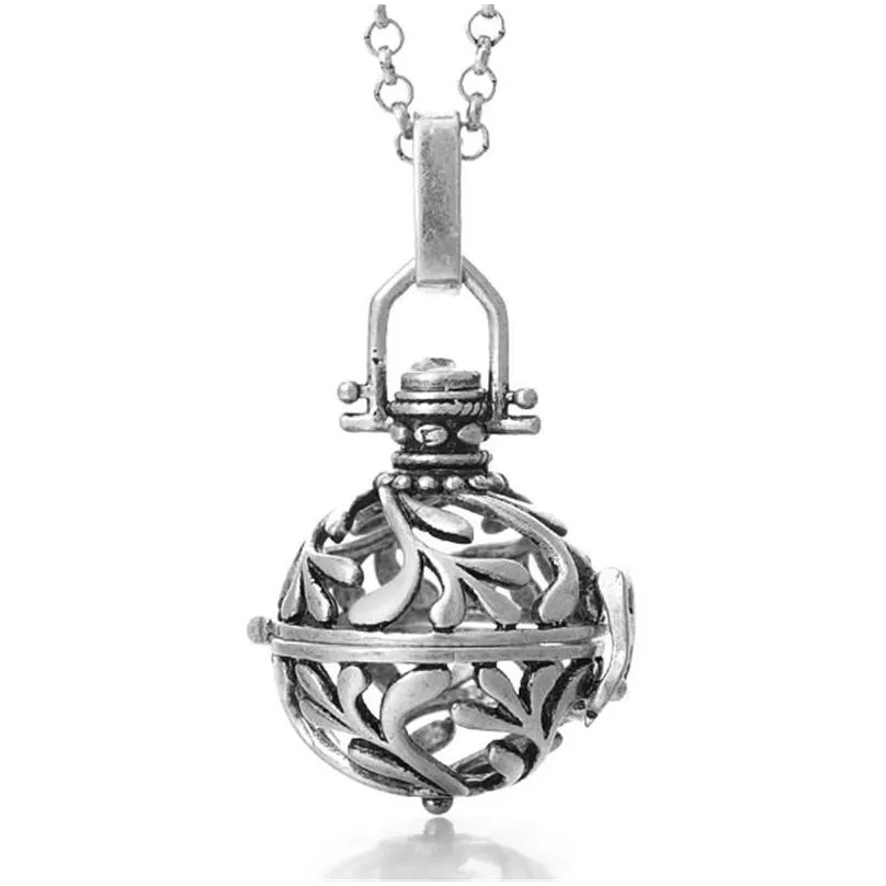 Pendant Necklaces Aromatherapy Diffuser Locket Necklace Hollow Out  Oils Pendant Necklaces For Women Girls Fashion Jewelry Dr Dhdko