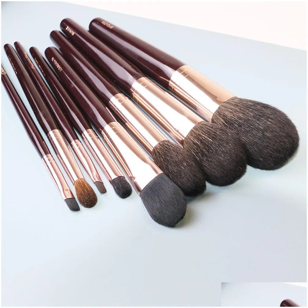 CT Complete Makeup Brushes Set 8-Pcs Bronzer Blusher Powder&Sculpt Foundation Eye Blender Smudge Liner Lip Cosmetics BeautyTools