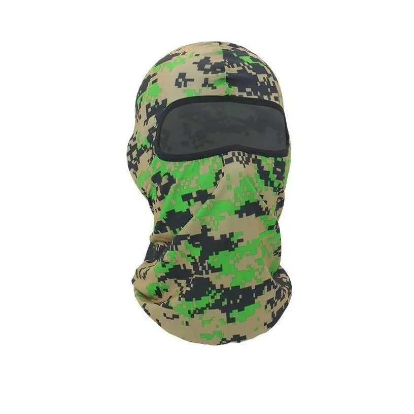 Cycling Caps Masks Tactical Camouflage Geometry Clava Fl Face Mask Wargame Hunting Sports Helmet Liner Cap Military Mticam Drop Delive