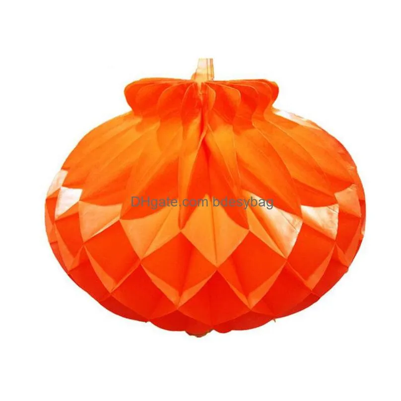 16inch 40cm chinese style red honeycomb waterproof paper lantern for festival party supplies wedding decoration za4922