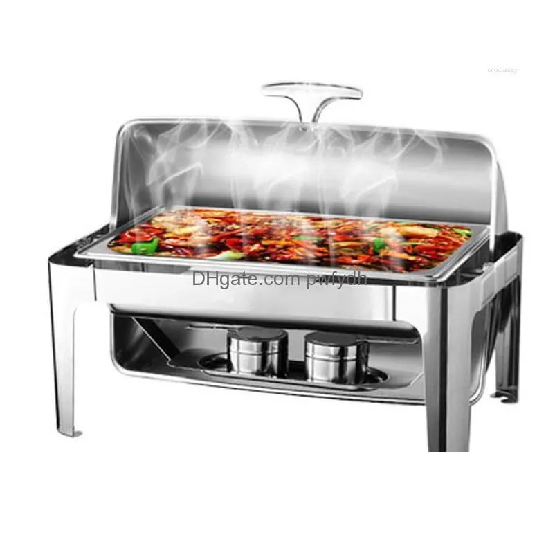 plates 13l electric buffet roll top chafing dish servers and warmers with cover commercial warmer steam table