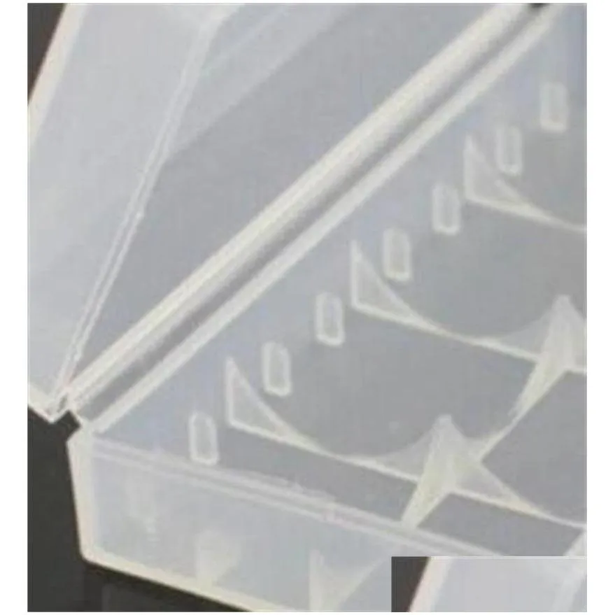 creative light packing boxes safety holder case plastic durable storage containers transparent battery box 0 5ym