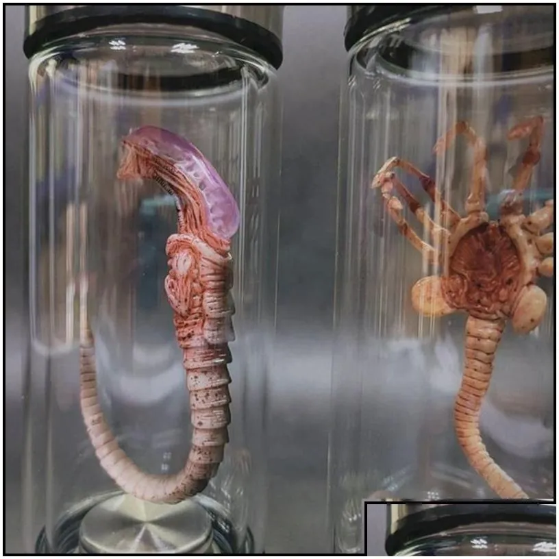 decorative objects figurines alien jar xenomorph specimen faceher embryo glass movie prop replica 230224 drop delivery home garden