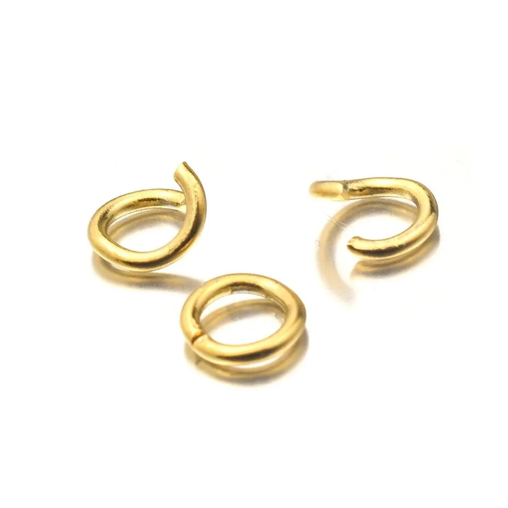 1000pcs/lot gold silver stainless steel open jump rings 4/5/6/8mm split rings connectors for diy ewelry findings making