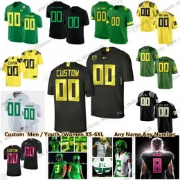 Custom NCAA Oregon Ducks College Football Jerseys Bo Nix Zach Grace Patrick Herbert Casey  Kaden Ludwick Kenyon Sadiq Landen Shepard Junior Angilau Boulton