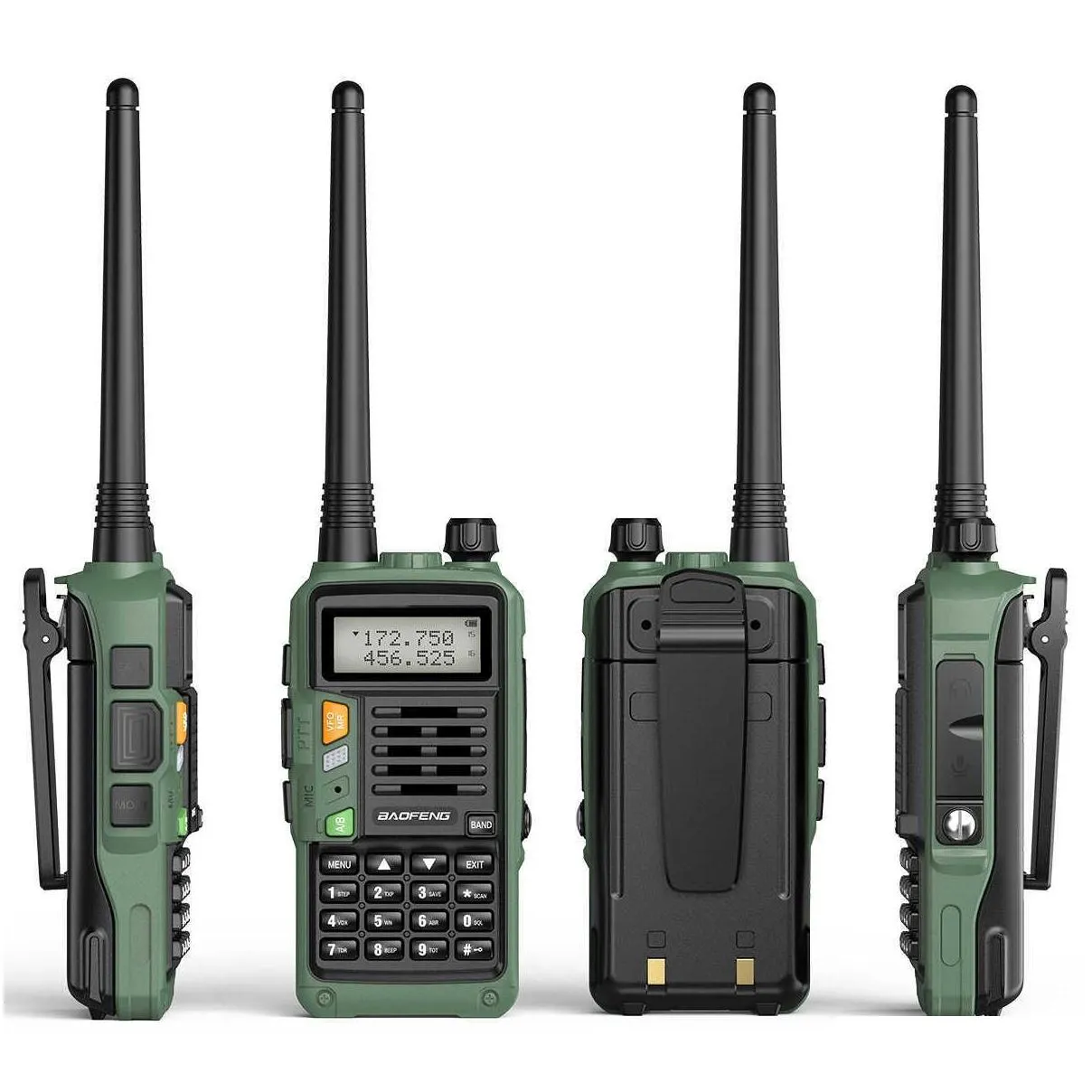 BaoFeng UV-S9 Plus Powerful Walkie Talkie CB Radio Transceiver 10W 50 KM Long Range Portable For hunt forest upgrade 210817