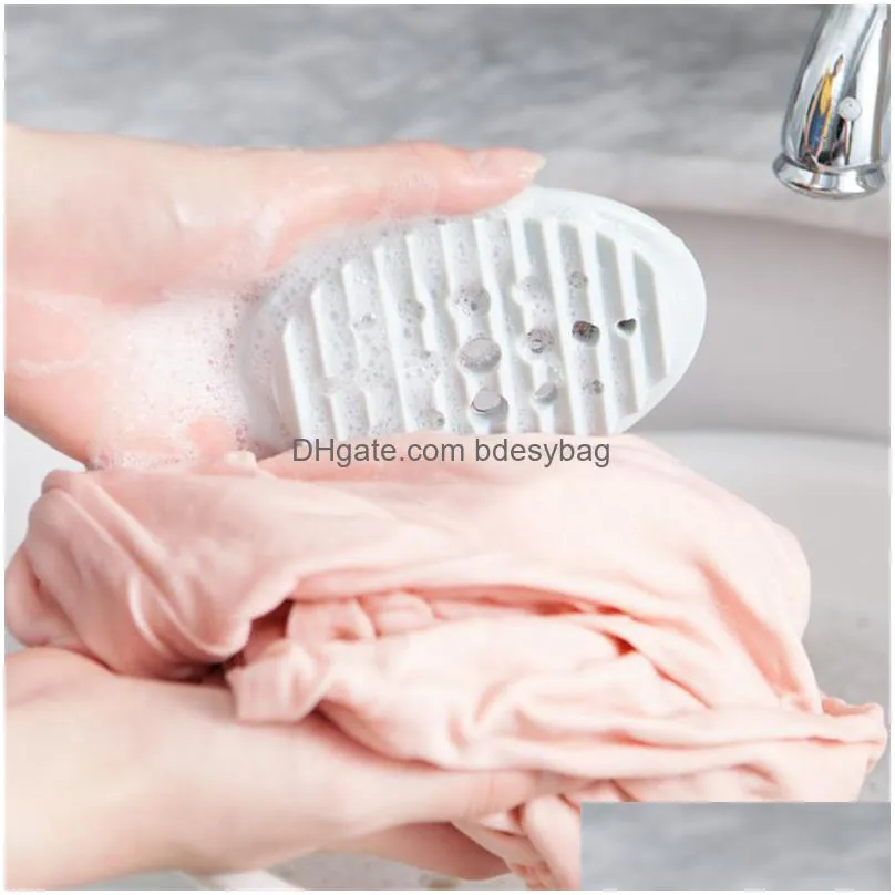 silicone soap dish silicone soap holder case dishes hollowed home travel drain toilet lid bathroom storage box wash shower lz1659